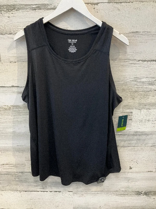 Women's Camis for Daily Wear -Athletic Tank Top By Tek Gear In Black, Size: 1x