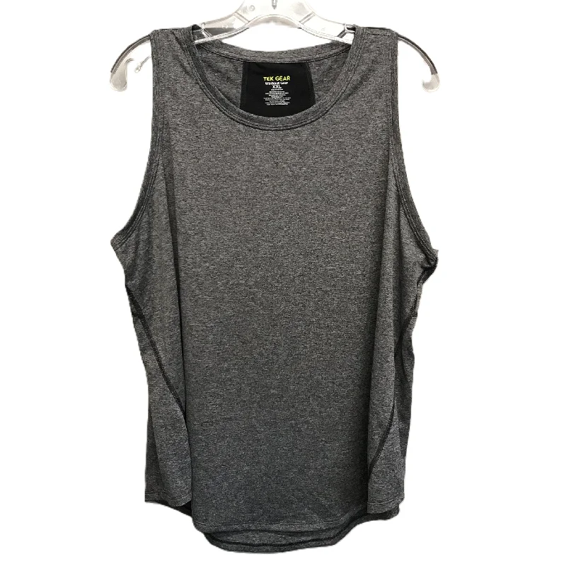 Women's Cami Tanks for Layering with Outerwear -Athletic Tank Top By Tek Gear In Grey, Size: 1x