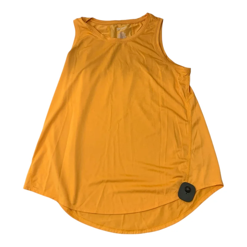 Women's Trendy Tank Tops -Athletic Tank Top By Tek Gear In Orange, Size: L