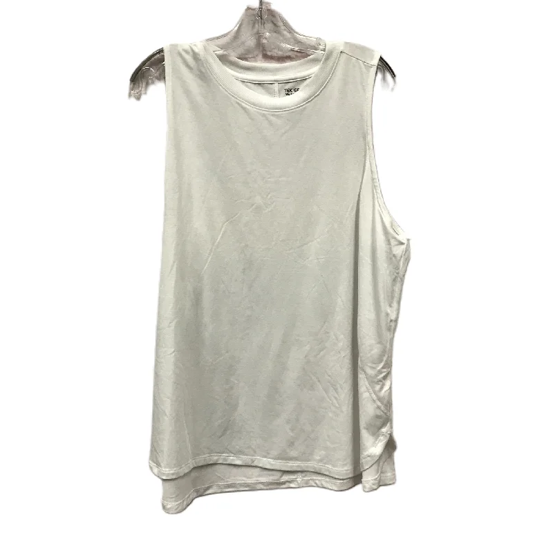 Women's Stylish Camis for Date Nights -Athletic Tank Top By Tek Gear In White, Size: 1x Women's Stylish Camis for Date Nights -Athletic Tank Top By Tek Gear In White, Size: 1x