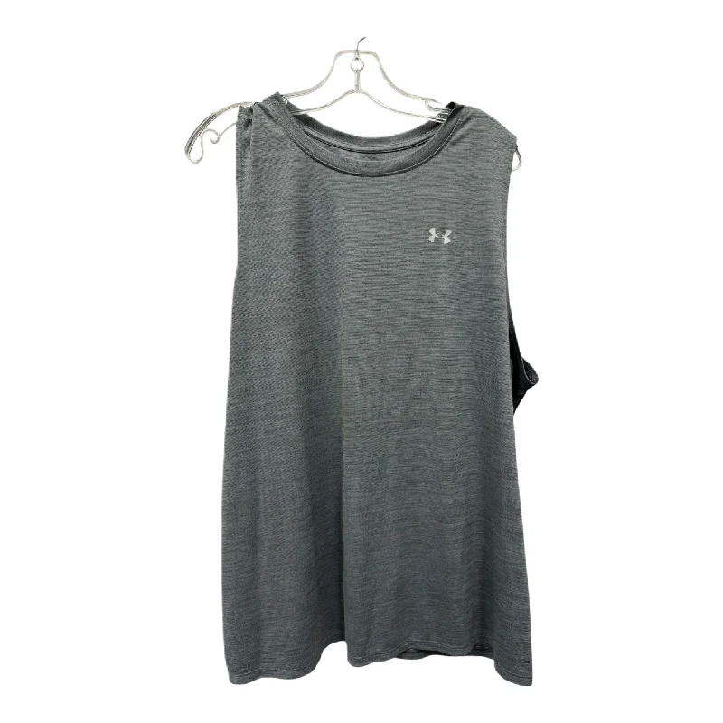 Women's Mesh Tank Tops for Gym -Athletic Tank Top By Under Armour In Grey, Size: 3x