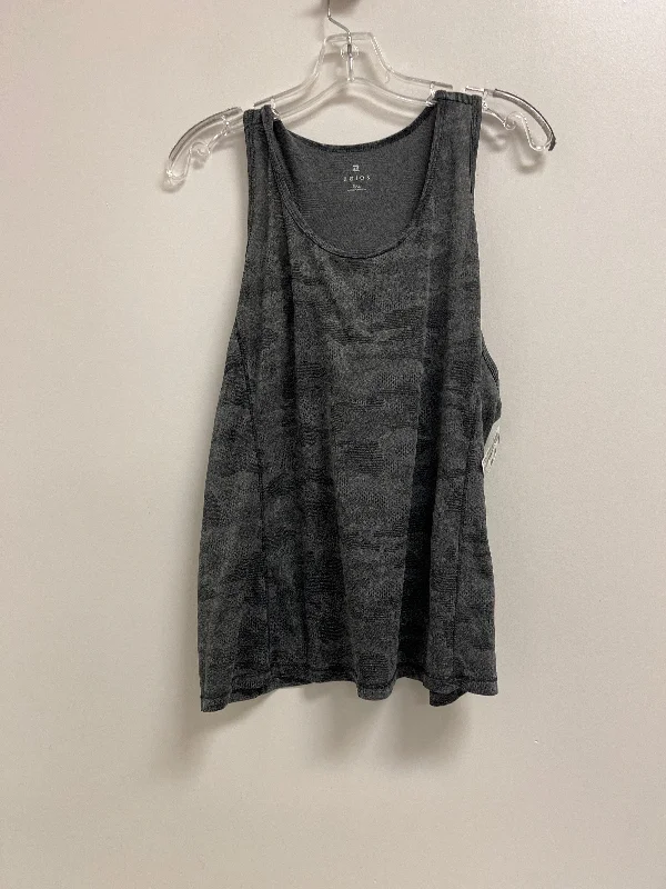 Women's Comfortable Cotton Camis -Athletic Tank Top By Zelos In Grey, Size: 2x