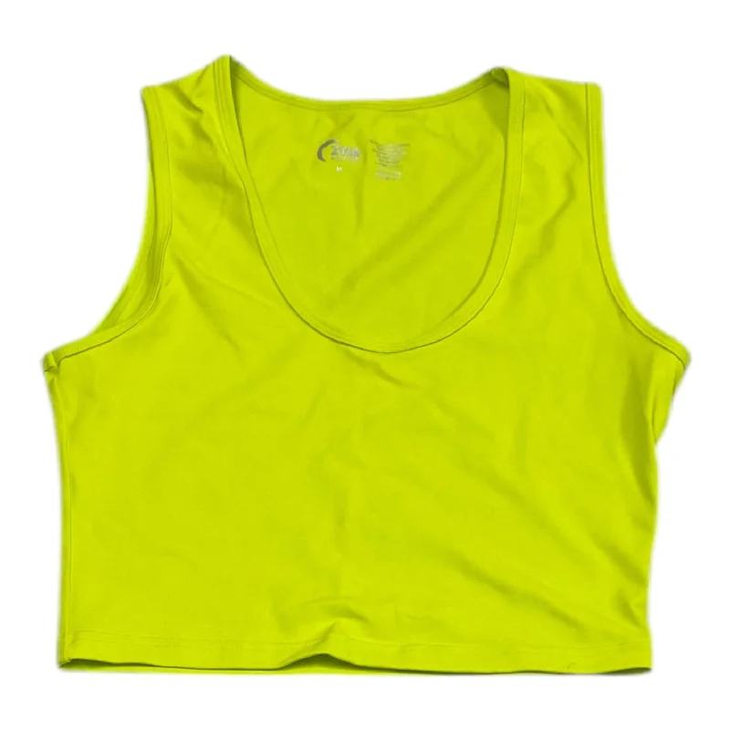 Women's Stylish Camis for Nightwear -Athletic Tank Top By Zyia In Yellow, Size: M