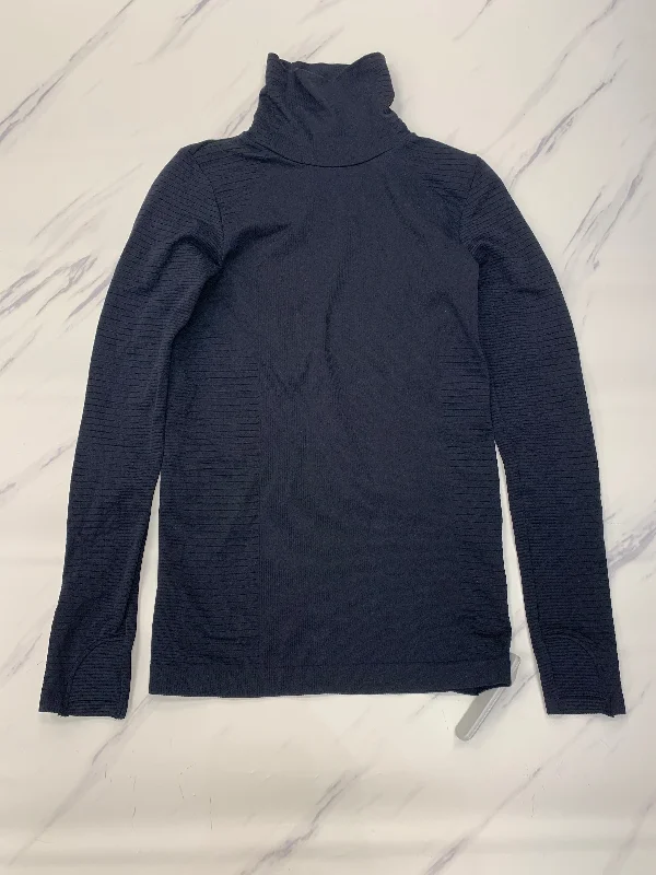 Women's Printed Long Sleeve T-shirt -Athletic Top Long Sleeve Collar By Athleta In Black, Size: Xs Women's Printed Long Sleeve T-shirt -Athletic Top Long Sleeve Collar By Athleta In Black, Size: Xs