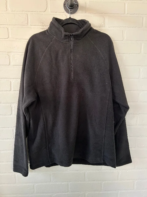 Women's Long Sleeve T-shirt for School -Athletic Top Long Sleeve Collar By CLIQUE In Black, Size: L Women's Long Sleeve T-shirt for School -Athletic Top Long Sleeve Collar By CLIQUE In Black, Size: L