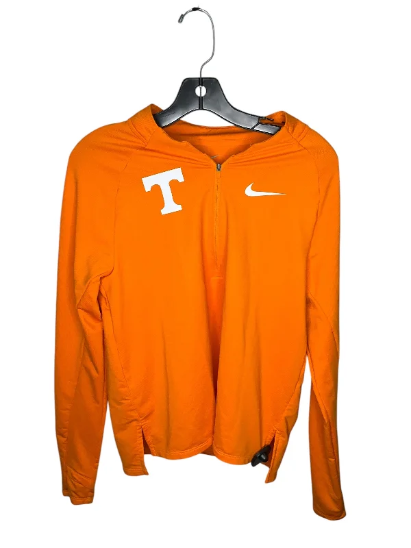 Women's All-season Long Sleeve T-shirt -Athletic Top Long Sleeve Collar By Nike In Orange, Size: M Women's All-season Long Sleeve T-shirt -Athletic Top Long Sleeve Collar By Nike In Orange, Size: M