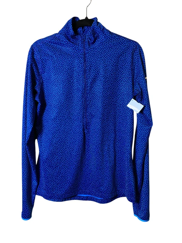 Women's Comfortable Long Sleeve Shirt -Athletic Top Long Sleeve Collar By Nike In Polkadot Pattern, Size: L Women's Comfortable Long Sleeve Shirt -Athletic Top Long Sleeve Collar By Nike In Polkadot Pattern, Size: L