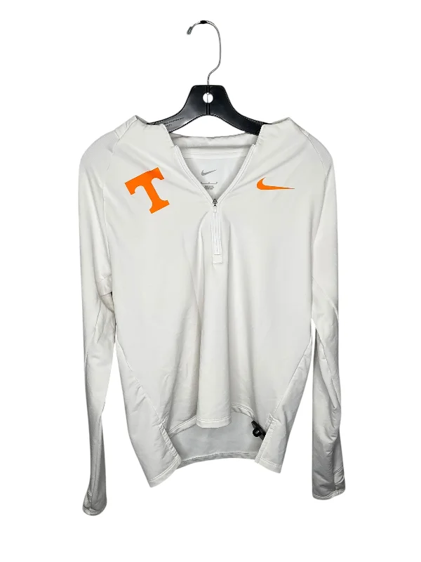 Women's Long Sleeve T-shirt for Gym -Athletic Top Long Sleeve Collar By Nike In White, Size: M Women's Long Sleeve T-shirt for Gym -Athletic Top Long Sleeve Collar By Nike In White, Size: M