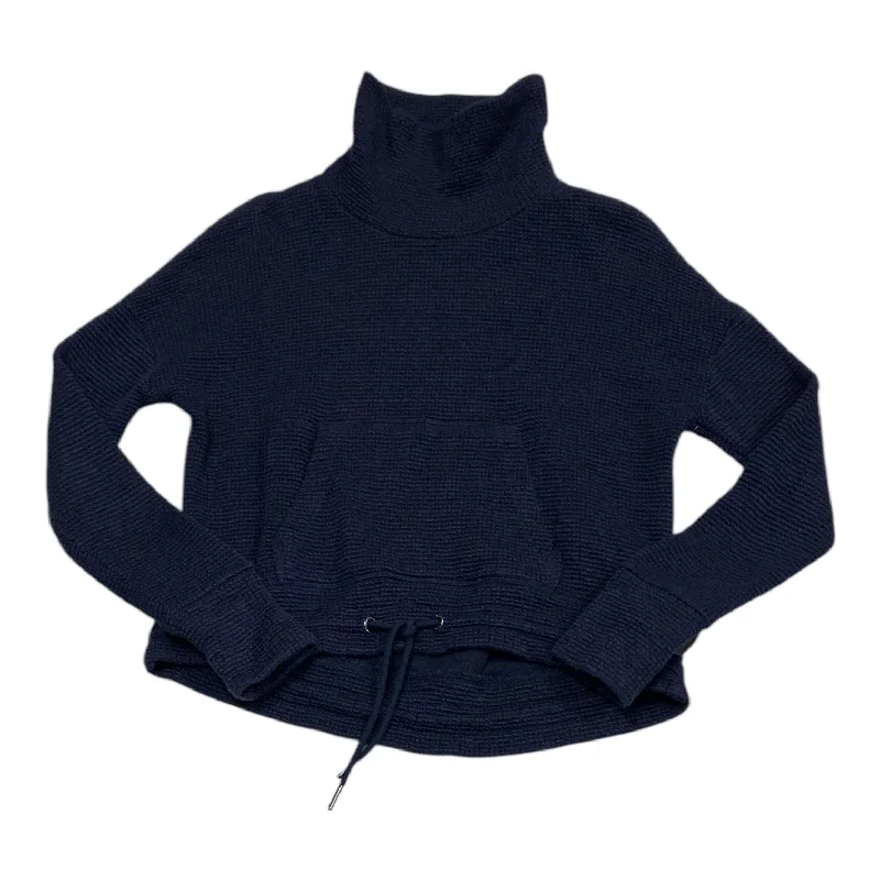 Women's Outdoor Long Sleeve T-shirt -Athletic Top Long Sleeve Collar By Sweaty Betty In Navy, Size: Xs Women's Outdoor Long Sleeve T-shirt -Athletic Top Long Sleeve Collar By Sweaty Betty In Navy, Size: Xs