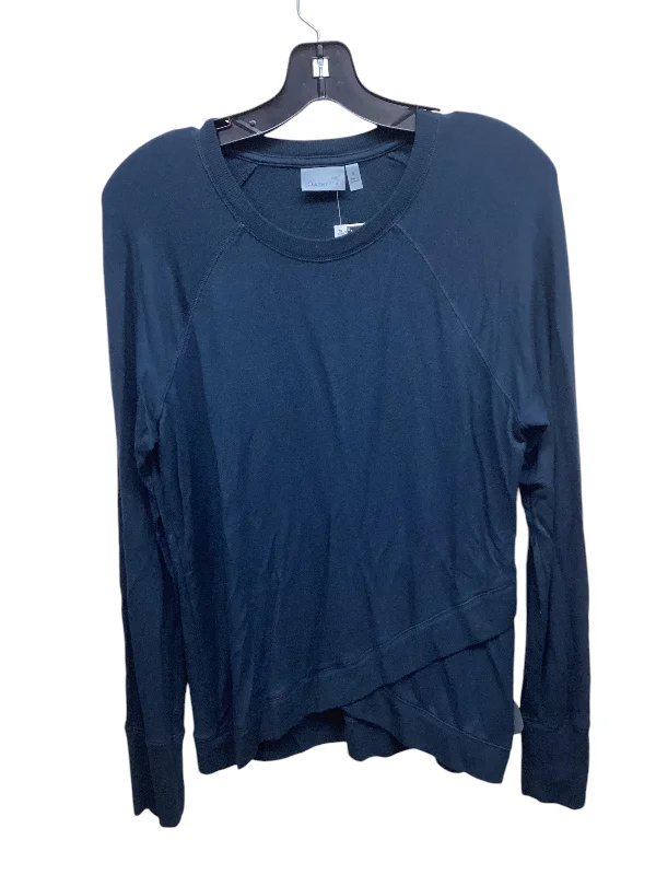Women's Relaxed Fit Long Sleeve T-shirt for Street Style -Athletic Top Long Sleeve Crewneck By Athleta In Blue, Size: S Women's Relaxed Fit Long Sleeve T-shirt for Street Style -Athletic Top Long Sleeve Crewneck By Athleta In Blue, Size: S