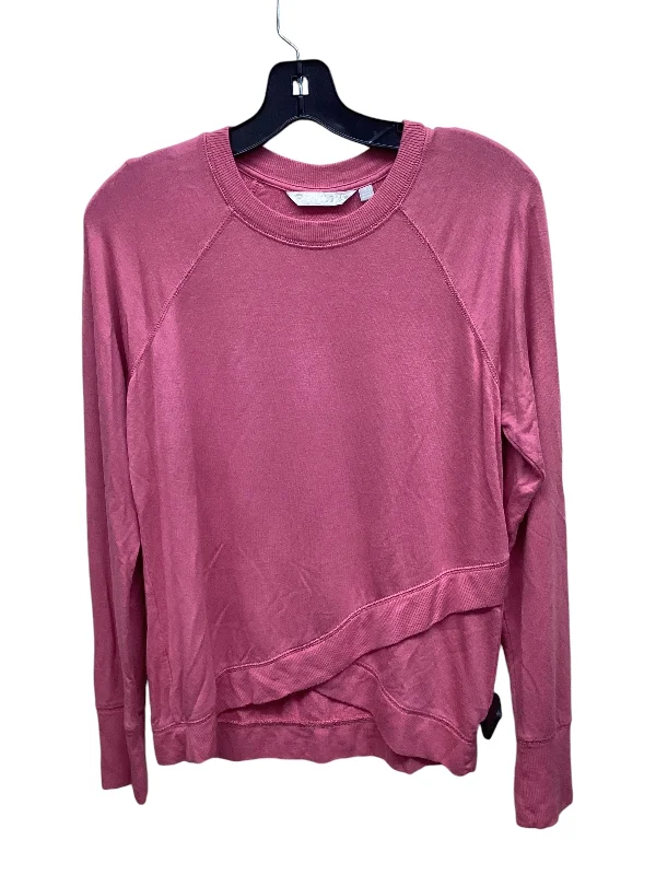 Women's Stylish Long Sleeve T-shirt with Classic V-neck -Athletic Top Long Sleeve Crewneck By Athleta In Pink Women's Stylish Long Sleeve T-shirt with Classic V-neck -Athletic Top Long Sleeve Crewneck By Athleta In Pink