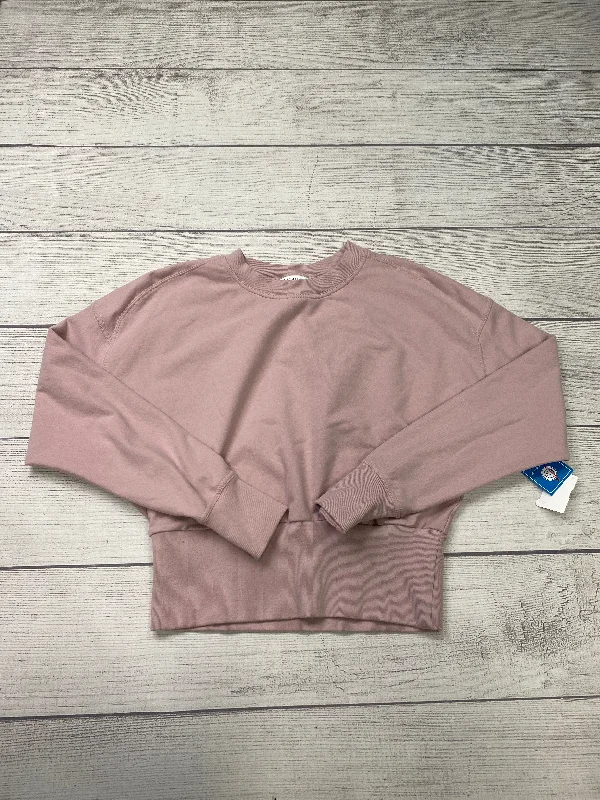 Women's Slim Fit Long Sleeve T-shirt -Athletic Top Long Sleeve Crewneck By Athleta In Pink, Size: M Women's Slim Fit Long Sleeve T-shirt -Athletic Top Long Sleeve Crewneck By Athleta In Pink, Size: M