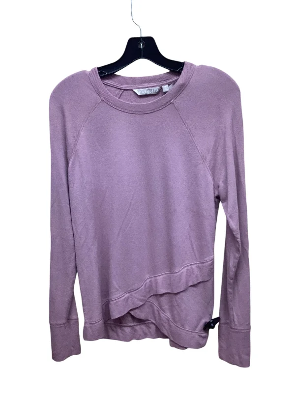 Women's Long Sleeve T-shirt with Bold and Fun Prints -Athletic Top Long Sleeve Crewneck By Athleta In Purple, Size: S Women's Long Sleeve T-shirt with Bold and Fun Prints -Athletic Top Long Sleeve Crewneck By Athleta In Purple, Size: S