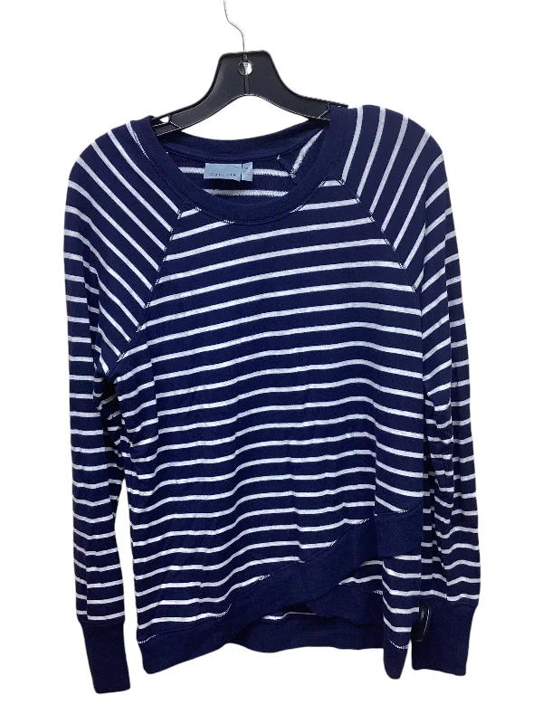 Women's Cozy Long Sleeve T-shirt for Warmth -Athletic Top Long Sleeve Crewneck By Athleta In Striped Pattern, Size: M Women's Cozy Long Sleeve T-shirt for Warmth -Athletic Top Long Sleeve Crewneck By Athleta In Striped Pattern, Size: M
