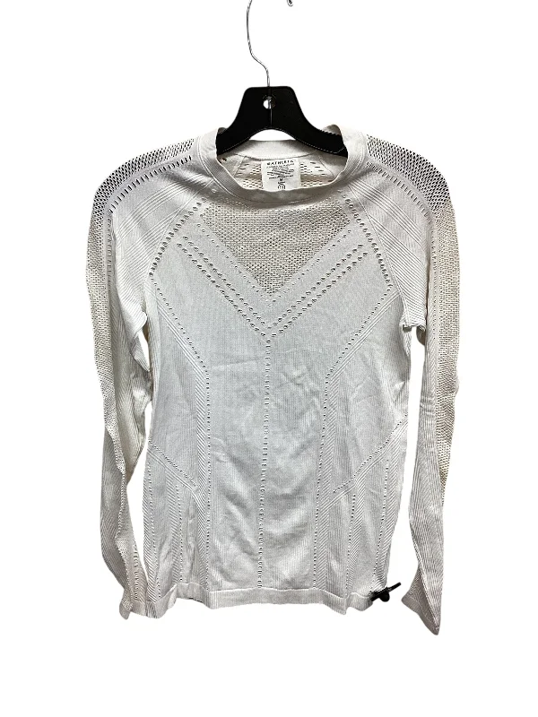Women's Striped Long Sleeve T-shirt -Athletic Top Long Sleeve Crewneck By Athleta, Size: M Women's Striped Long Sleeve T-shirt -Athletic Top Long Sleeve Crewneck By Athleta, Size: M