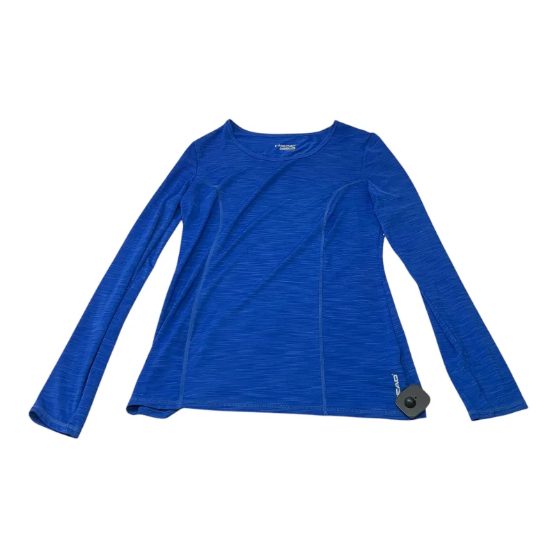 Women's Soft and Cozy Long Sleeve Tee -Athletic Top Long Sleeve Crewneck By Head In Blue, Size: S Women's Soft and Cozy Long Sleeve Tee -Athletic Top Long Sleeve Crewneck By Head In Blue, Size: S