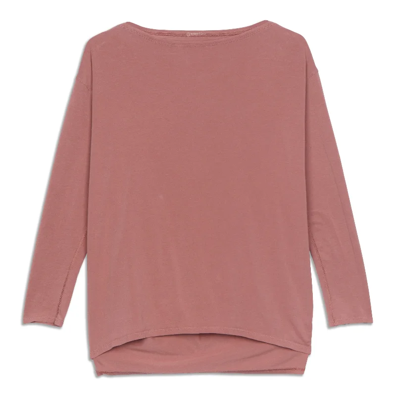 Women's Soft Touch Long Sleeve T-shirt for Fall -Back In Action Long Sleeve Shirt - Resale Women's Soft Touch Long Sleeve T-shirt for Fall -Back In Action Long Sleeve Shirt - Resale