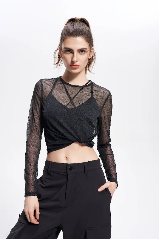 Women's Long Sleeve T-shirt for Layering Under Coats -Molly Long Sleeve