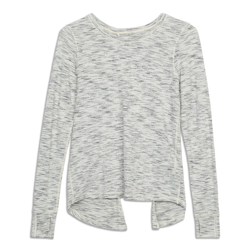 Women's T-shirt with V-neck Long Sleeve -Beat The Heat Long Sleeve Shirt - Resale