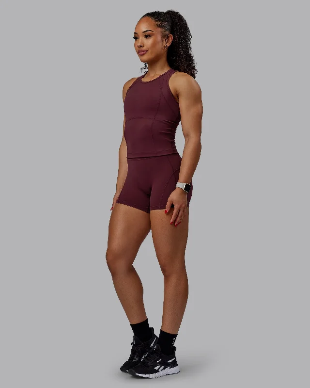 Women's Soft Camisoles for Relaxation -Bend Performance Tank - Dark Cherry