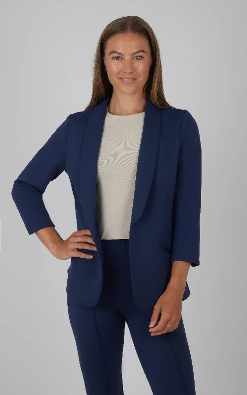Women's Stylish Patterned Blazers -Bentley Blazer with Side Pockets and Back Slit