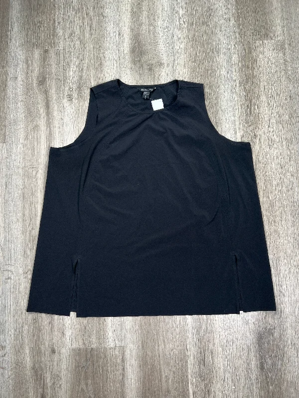 Women's Tank Tops with Bold Color -Black Athletic Tank Top Athleta, Size 1x