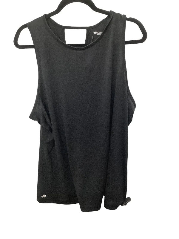 Women's Cotton Camisoles -Black Athletic Tank Top Ideology, Size 2x