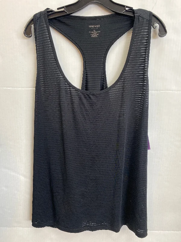 Women's Tank Tops for Summer -Black Athletic Tank Top Nine West, Size 2x