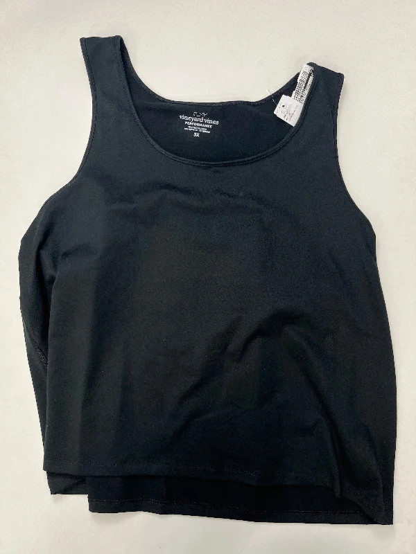Women's Elegant Tank Tops -Black Athletic Tank Top Vineyard Vines, Size 3x