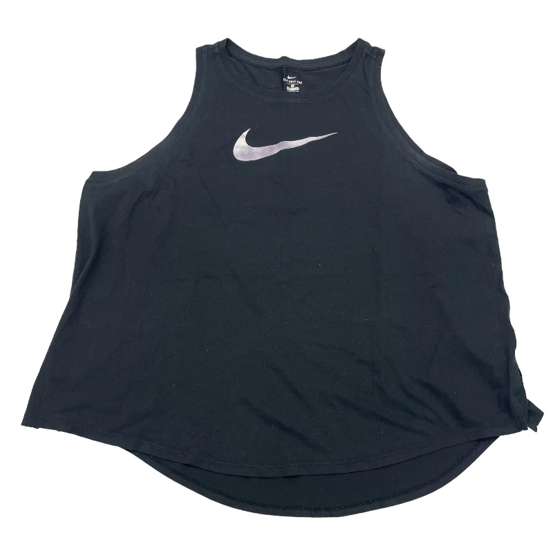 Women's Flowy Tank Tops with Feminine Touch -BLACK NIKE APPAREL ATHLETIC TANK TOP, Size 3X Women's Flowy Tank Tops with Feminine Touch -BLACK NIKE APPAREL ATHLETIC TANK TOP, Size 3X