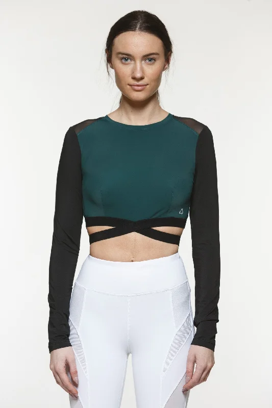 Women's Simple Long Sleeve T-shirt with Minimalist Design -Blitz Long Sleeve Top II