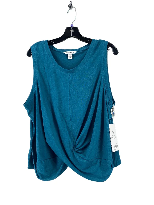 Women's Cotton Tank Tops -Blue Athletic Tank Top Athleta, Size 2x