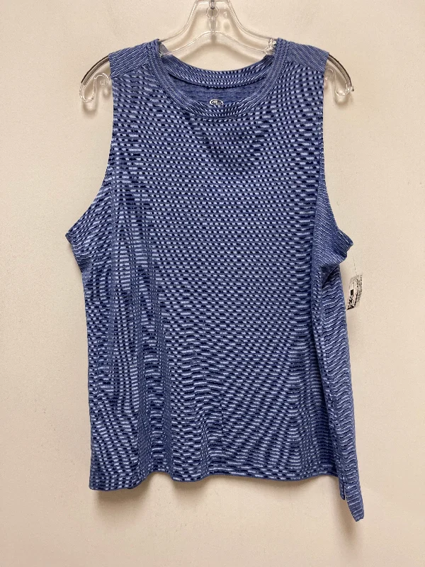 Women's Loose Tank Tops -Blue Athletic Tank Top Athletic Works, Size 2x