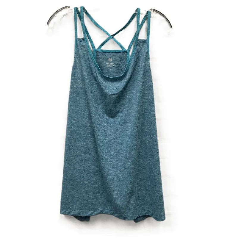 Women's Knit Tank Tops -Blue Athletic Tank Top By Old Navy, Size: 2x