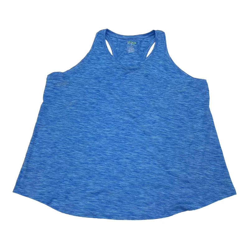 Women's Tank Tops for Stylish Athleisure -BLUE ATHLETIC TANK TOP by TEK GEAR Size:1X Women's Tank Tops for Stylish Athleisure -BLUE ATHLETIC TANK TOP by TEK GEAR Size:1X