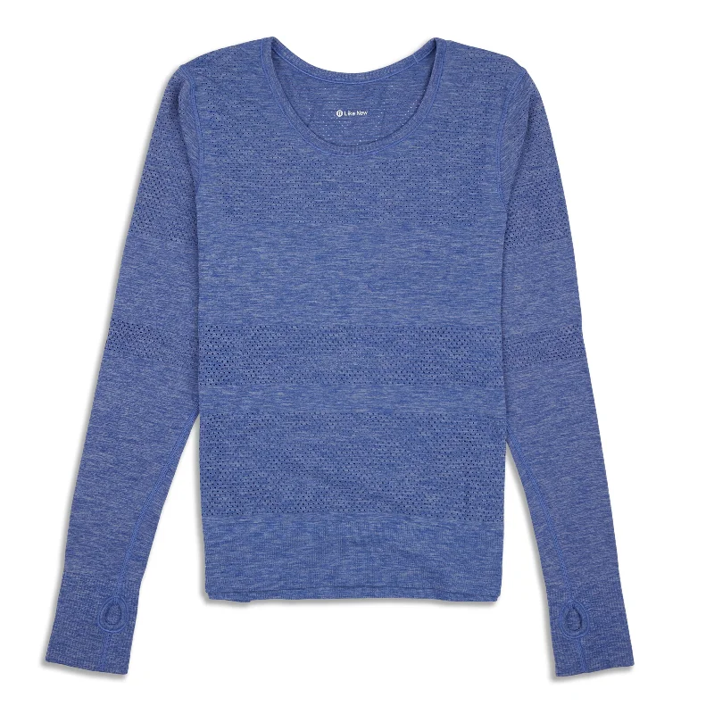 Women's Athletic Long Sleeve T-shirt for Sports -Breeze By Long Sleeve Shirt - Resale Women's Athletic Long Sleeve T-shirt for Sports -Breeze By Long Sleeve Shirt - Resale