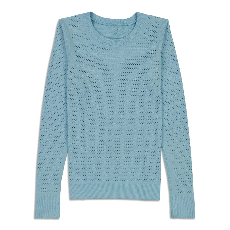 Women's Simple Long Sleeve Shirt for Layering -Breeze By Long Sleeve Shirt - Resale