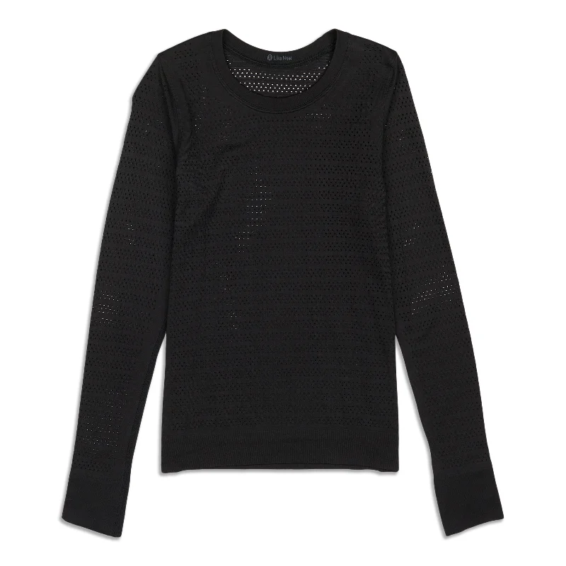 Women's Easygoing Long Sleeve Tee for Comfort -Breeze By Long Sleeve Shirt - Resale