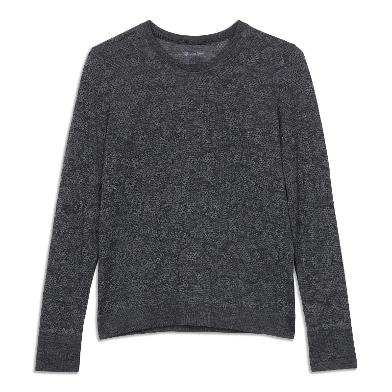Women's Relaxed Fit Long Sleeve T-shirt for All-day Comfort -Breeze By Long Sleeve Shirt - Resale Women's Relaxed Fit Long Sleeve T-shirt for All-day Comfort -Breeze By Long Sleeve Shirt - Resale