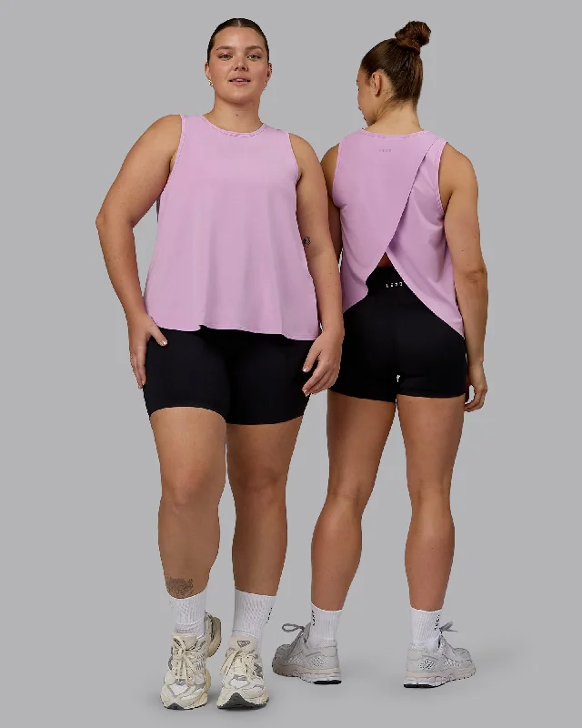 Women's Trendy Camisoles with Embellishments -Breeze Training Tank - Pastel Orchid