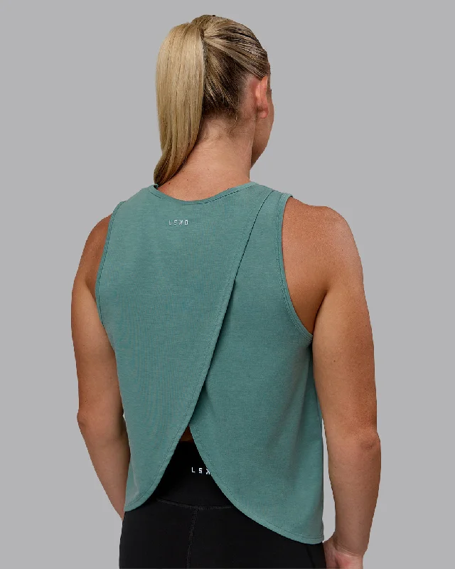 Women's Tank Tops for Poolside Wear -Breeze Training Tank - Sagebrush