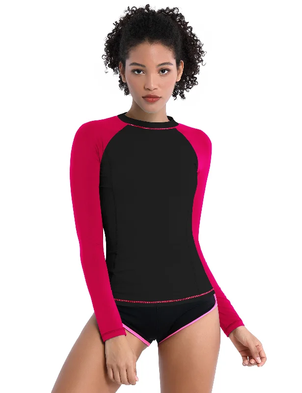 Women's Chic and Comfy Long Sleeve T-shirt for Layering -BUBBLELIME 84P/16S Long Sleeve Rashguard for Women Mix Color Women's Chic and Comfy Long Sleeve T-shirt for Layering -BUBBLELIME 84P/16S Long Sleeve Rashguard for Women Mix Color