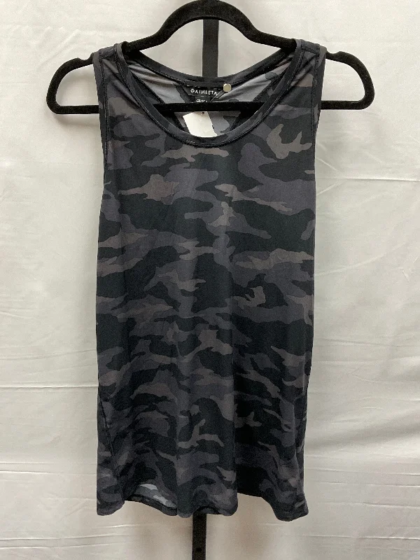 Women's Tank Tops with Straps -Camouflage Print Athletic Tank Top Athleta, Size 2x
