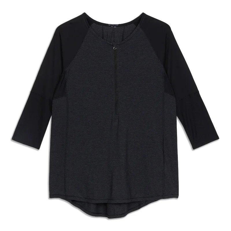 Women's Activewear Long Sleeve T-shirt -Clip-In Long Sleeve Shirt - Resale