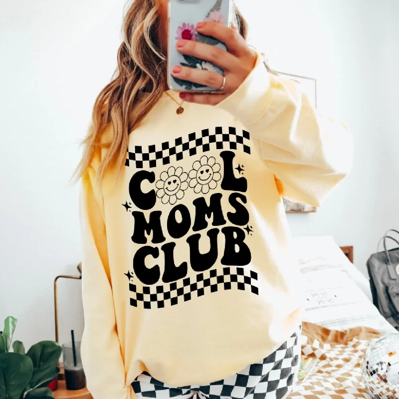 Women's Winter Long Sleeve T-shirt -Cool Moms Club • Butter Long Sleeve