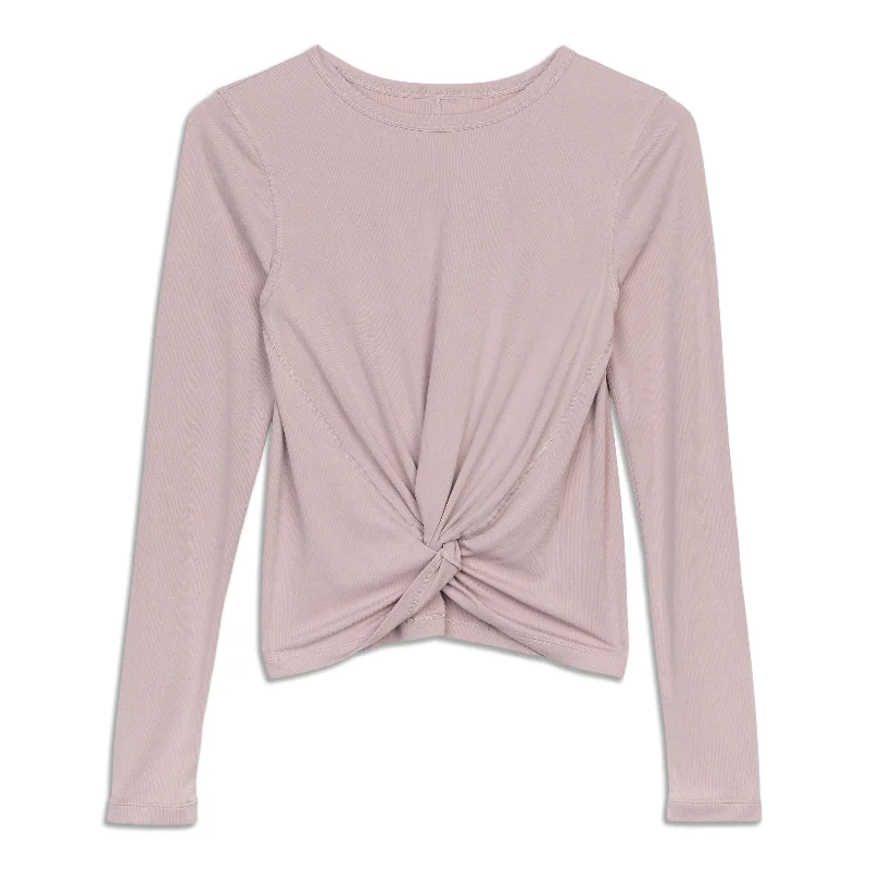 Women's Relaxed Long Sleeve T-shirt for Cold Weather -Crescent Long Sleeve Shirt - Resale Women's Relaxed Long Sleeve T-shirt for Cold Weather -Crescent Long Sleeve Shirt - Resale