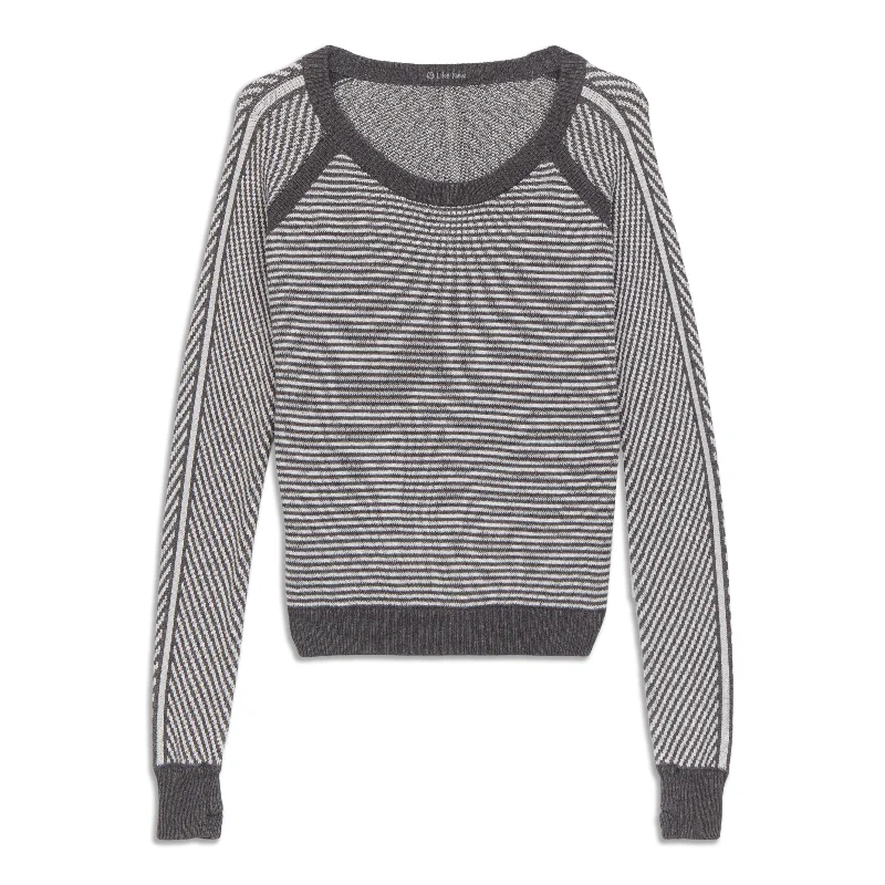 Women's Soft Cotton Blend Long Sleeve T-shirt -Devi Crew Long Sleeve Shirt - Resale