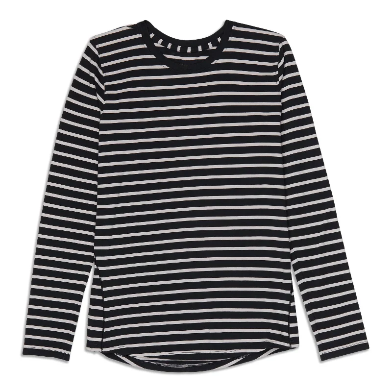 Women's Classic Long Sleeve T-shirt with Layered Fit -Every Ready Long Sleeve Shirt - Resale Women's Classic Long Sleeve T-shirt with Layered Fit -Every Ready Long Sleeve Shirt - Resale