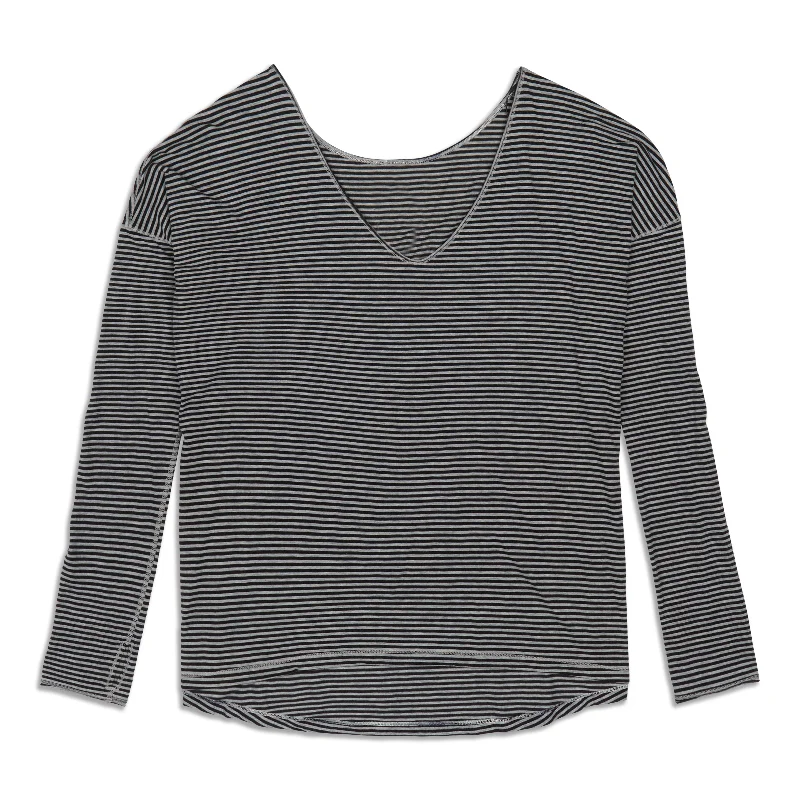Women's Trendy Long Sleeve T-shirt for Layering -Flip Your Dog Long Sleeve Shirt - Resale Women's Trendy Long Sleeve T-shirt for Layering -Flip Your Dog Long Sleeve Shirt - Resale