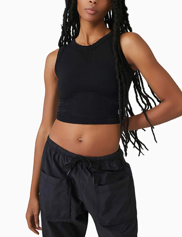 Women's Activewear Tank Tops for Gym -Free Throw Muscle Tank - Black